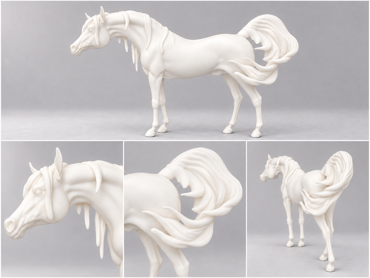 Al Shahir – Araber Hengst Modellpferd aus Resin